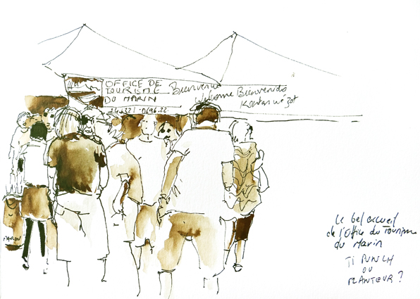 Le pot de l'Office du tourisme du Marin, Martinique Le pot de l'Office du tourisme du Marin, Martinique