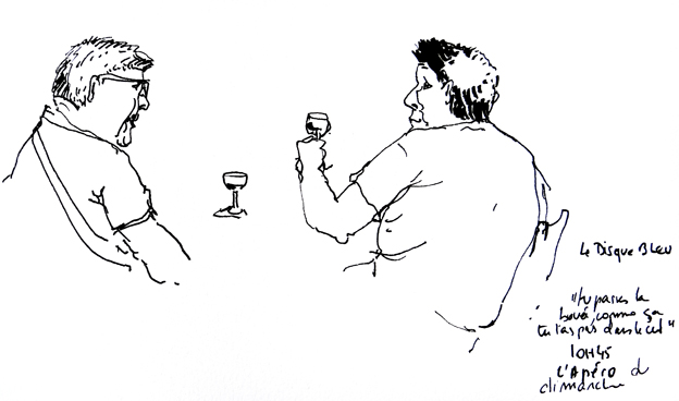 Au café le Disque Bleu Au café le Disque Bleu