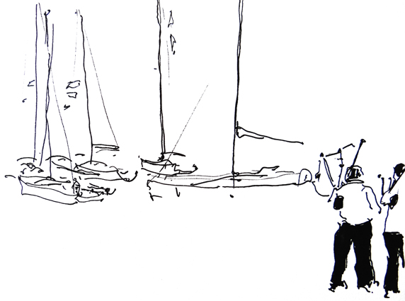 Entrée des bateaux dans l'écluse Entrée des bateaux dans l'écluse