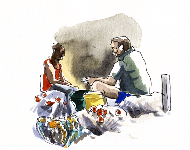 Pêcheurs à Grande Anse